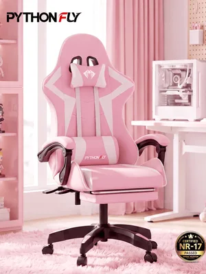 Cadeira gamer rosa em promoção